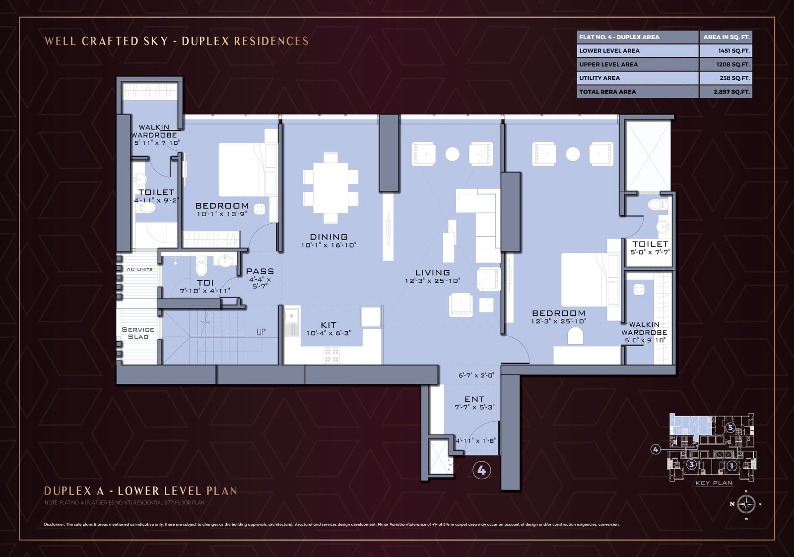 Duplex A- Lower level plan